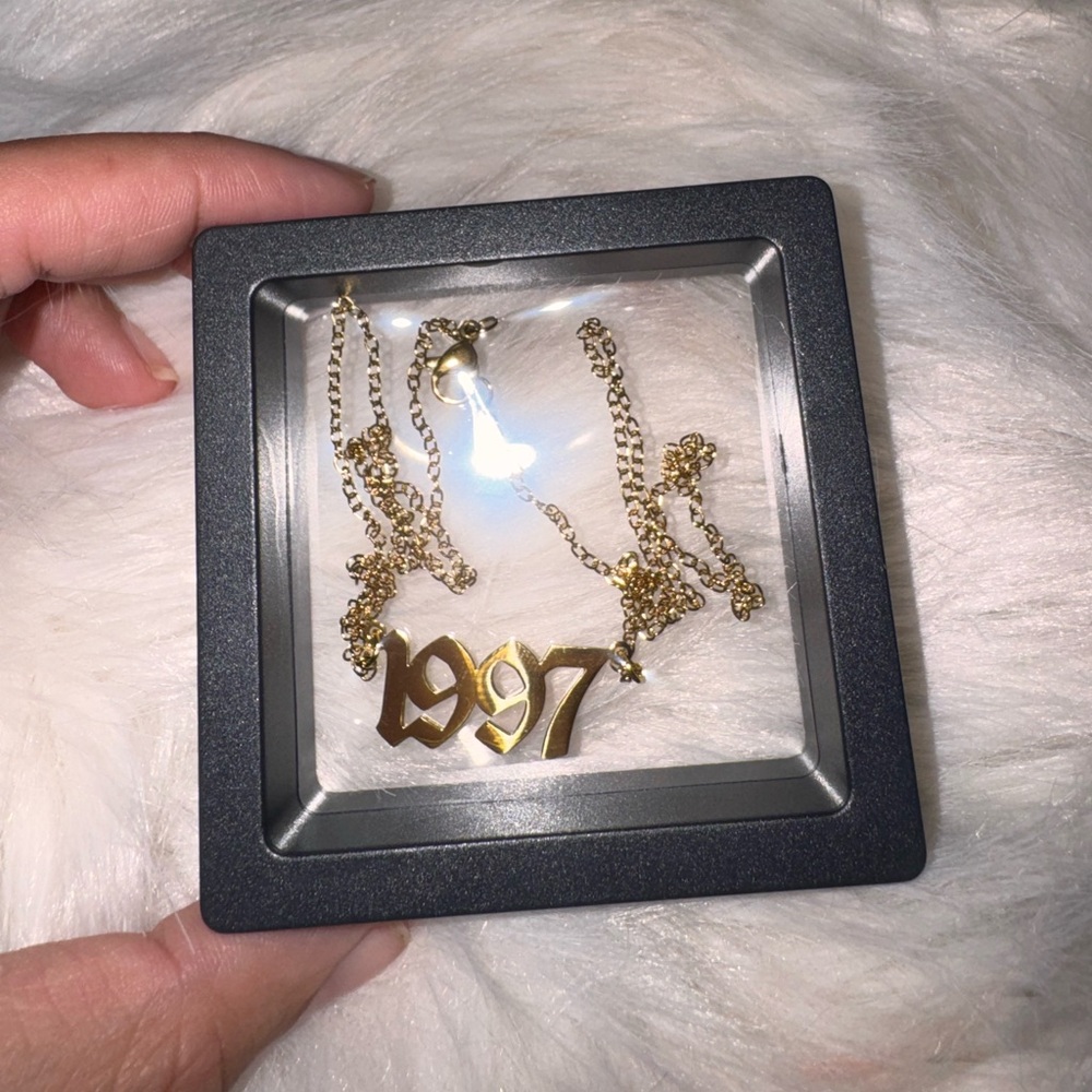 Pastels Gold Year Pendant Necklace 1997
